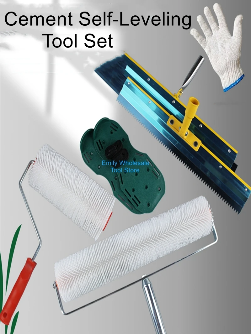 Cement self-leveling tools nail shoes scraper nail rake pinprick deflation roller floor paint defoaming roller brush
Cement self-leveling tools nail shoes scraper nail rake pinprick deflation roller floor paint defoaming roller brush