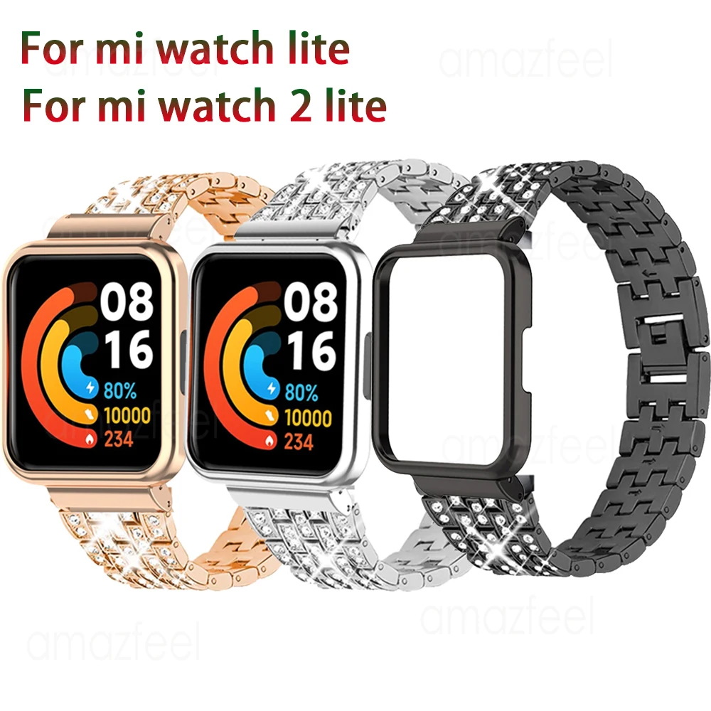 For Xiaomi Mi Watch 2 Lite Diamond Strap +Case Protector Belt Metal Bracelet For Redmi Watch Lite 2 stainless steel Wrist Band
For Xiaomi Mi Watch 2 Lite Diamond Strap +Case Protector Belt Metal Bracelet For Redmi Watch Lite 2 stainless steel Wrist Band