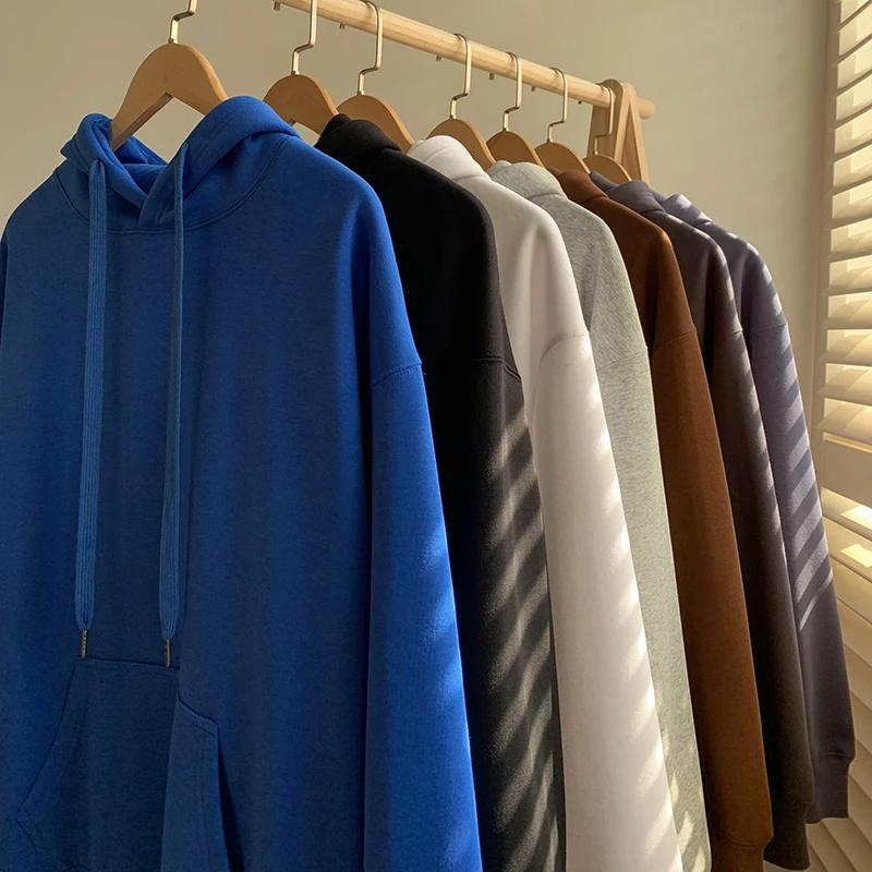 Базовые толстовки MrGB, Мужская однотонная модная одежда в стиле Харадзюку, осенне-зимние толстовки с капюшоном, повседневные свободные мужские пуловеры
Базовые толстовки MrGB, Мужская однотонная модная одежда в стиле Харадзюку, осенне-зимние толстовки с капюшоном, повседневные свободные мужские пуловеры