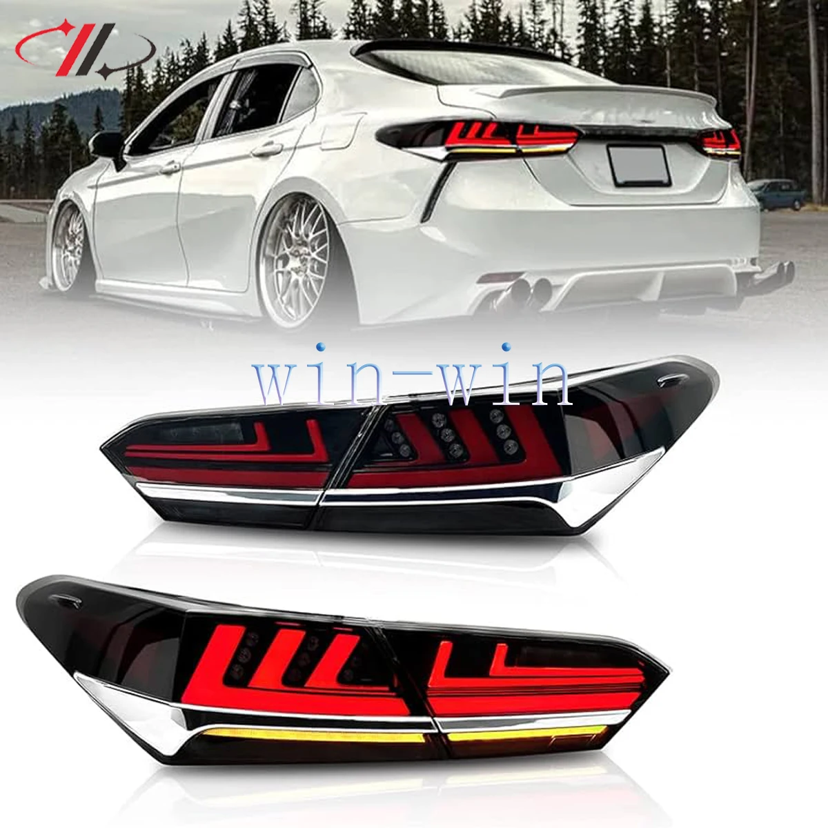 

Tail Light For Toyota Camry 18-22 SE Rear Lights Led Taillights Assembly Dynamic Sequential Turn Signals DRL Brake Reverse Lamps