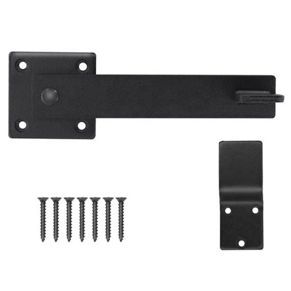

Double Gate Lock Barn Door Fence Degree Rotated Fence Gate Flip Latch Heavy Duty Reversible Security Protection