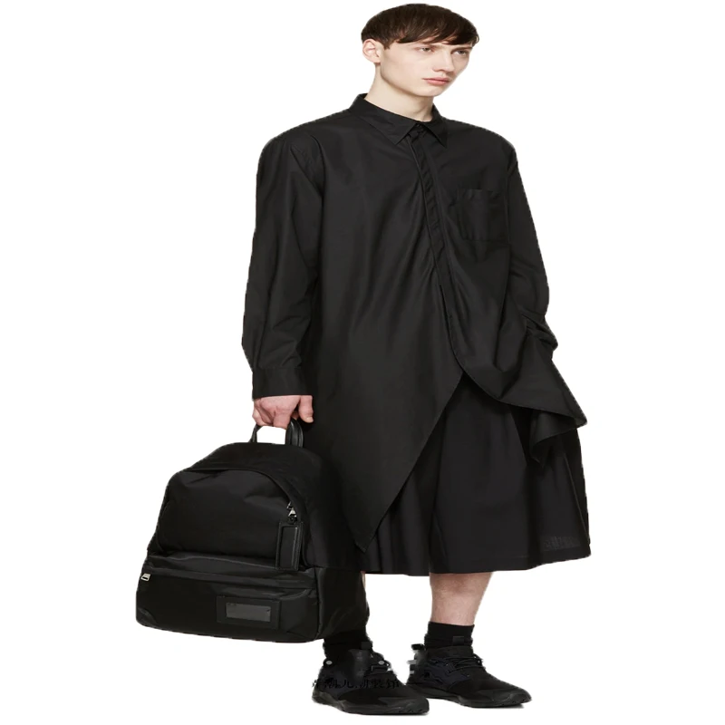 Men's Long Shirt Designer Irregular Dark Shirt New Fashion Trend In Spring And Summer Slim Medium And Long Shirt
Men's Long Shirt Designer Irregular Dark Shirt New Fashion Trend In Spring And Summer Slim Medium And Long Shirt