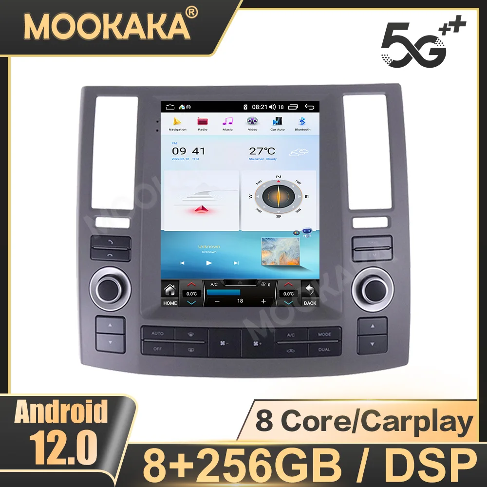 For Infiniti FX35 FX45 2006-2009 Car Radio Android 11 Multimedia Player GPS Navigation DSP Stereo Carplay Head Unit
For Infiniti FX35 FX45 2006-2009 Car Radio Android 11 Multimedia Player GPS Navigation DSP Stereo Carplay Head Unit