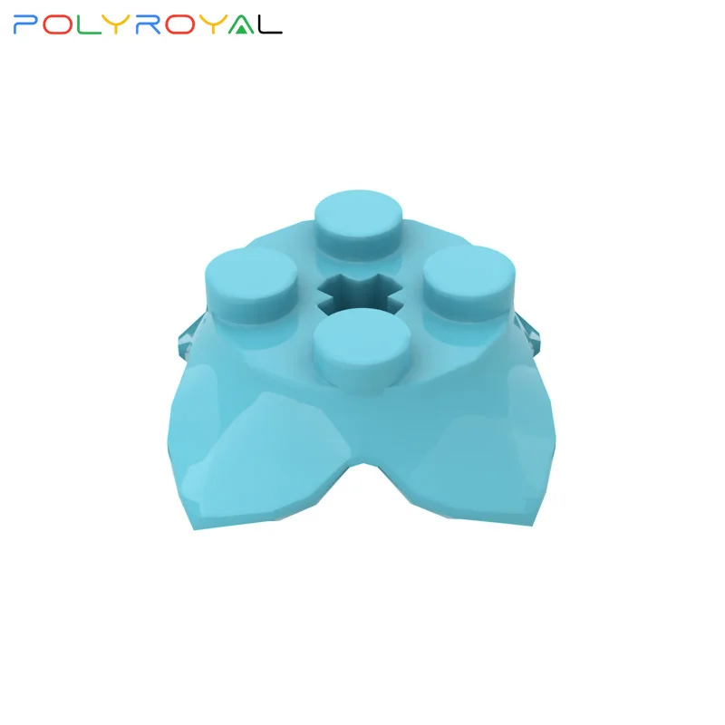 

POLYROYAL Building Blocks parts 2x2 Four Leaf Petal Plant 10 PCS MOC Compatible With brands toys for children 15469