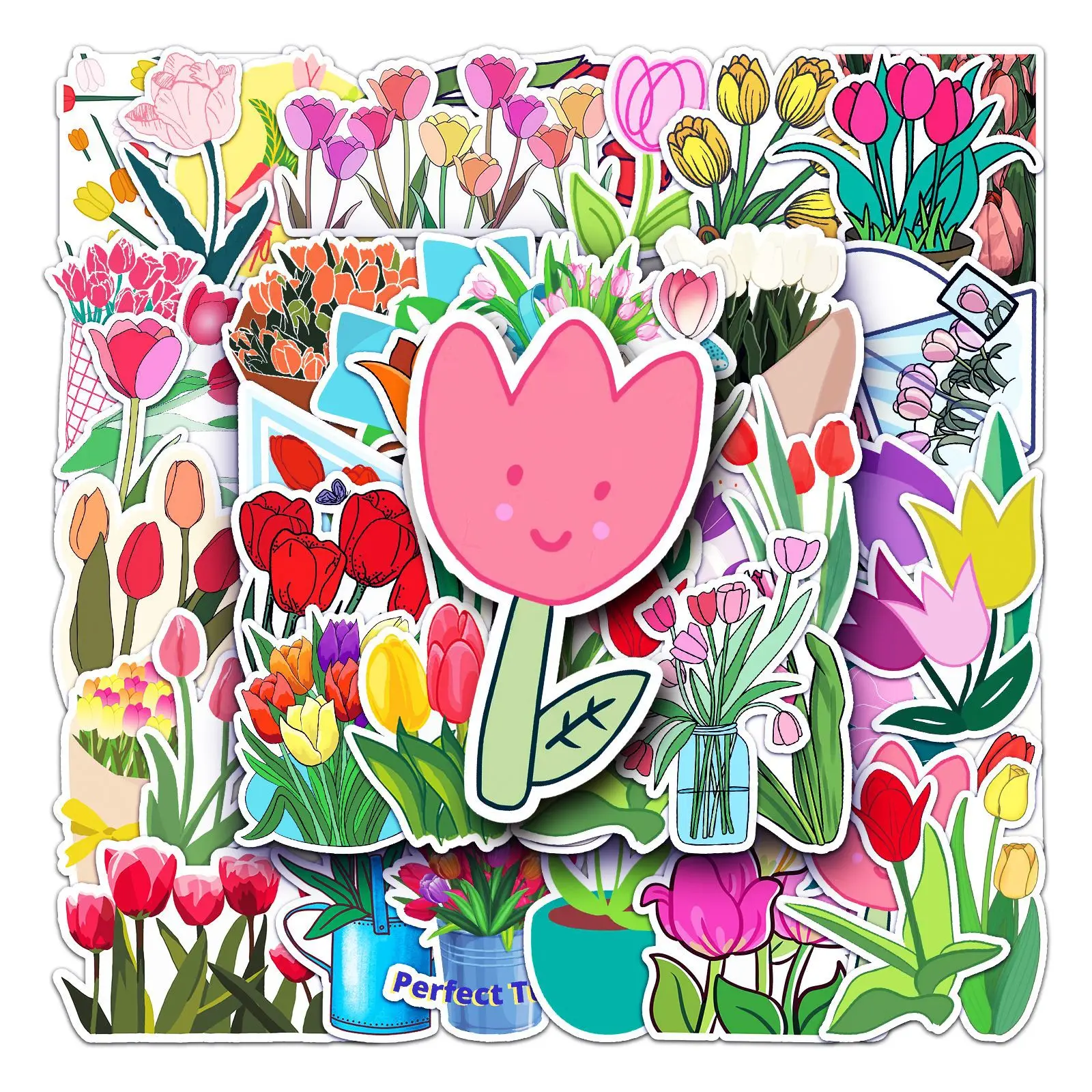 10/30/50pcs Pieces Of Tulip Flowers Stickers Plant Aesthetic Art Skateboard Phone Kids Toys Diy Laptop Hentai Decal Stickers
10/30/50pcs Pieces Of Tulip Flowers Stickers Plant Aesthetic Art Skateboard Phone Kids Toys Diy Laptop Hentai Decal Stickers