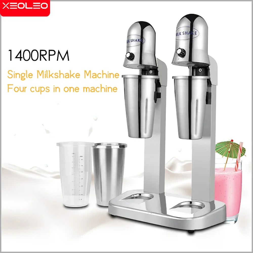 XEOLEO Commercial Milkshake Machine Stainless Steel Double Head Milk Bubble Tea Stirring Machine Milkshaker Smoothie Blender
XEOLEO Commercial Milkshake Machine Stainless Steel Double Head Milk Bubble Tea Stirring Machine Milkshaker Smoothie Blender