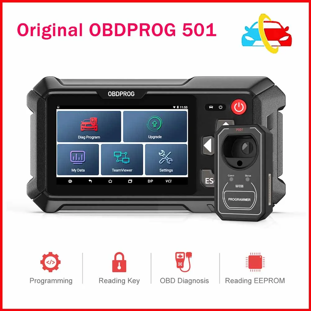 OBDPROG 501 OBD2 автомобильный ключ, программатор, диагностический инструмент, иммобилайзер, считыватель штырьковых кодов, автомобильные смарт-ключи, дистанционная программа, автомобильные инструменты
OBDPROG 501 OBD2 автомобильный ключ, программатор, диагностический инструмент, иммобилайзер, считыватель штырьковых кодов, автомобильные смарт-ключи, дистанционная программа, автомобильные инструменты