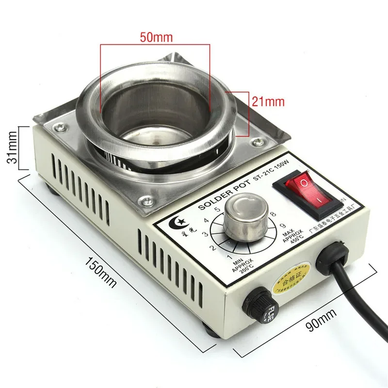 

220V AC 150W High Quality Temperature Controlled Soldering Pot Melting Tin Pot Tin Cans