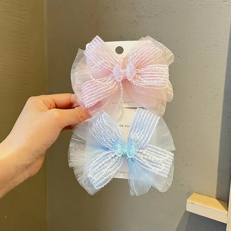 10Pcs/Lot Fashion Double Layer Yarn Barrettes Bow Hair Clips Princess Hairgrip Side Clip Fairy Girl Sweet Lace Hair Accessories
10Pcs/Lot Fashion Double Layer Yarn Barrettes Bow Hair Clips Princess Hairgrip Side Clip Fairy Girl Sweet Lace Hair Accessories