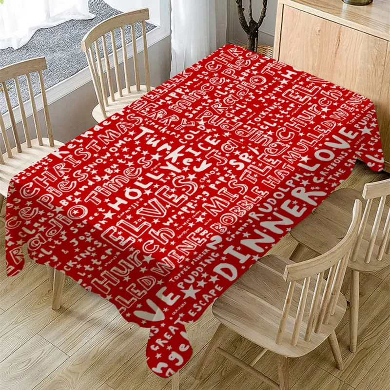 New Year Christmas Decoration Waterproof Rectangular Tablecloth Home Dining Coffee Table Kitchen Accessories
New Year Christmas Decoration Waterproof Rectangular Tablecloth Home Dining Coffee Table Kitchen Accessories