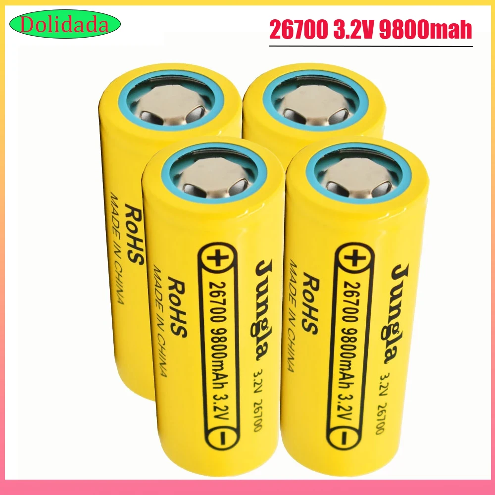 Lifepo4 Brand New 3.2V 26700 9800mah for Wheelchair Electric Scooter Energy Storage Iron Phosphate Battery Rechargeable Battery
Lifepo4 Brand New 3.2V 26700 9800mah for Wheelchair Electric Scooter Energy Storage Iron Phosphate Battery Rechargeable Battery
