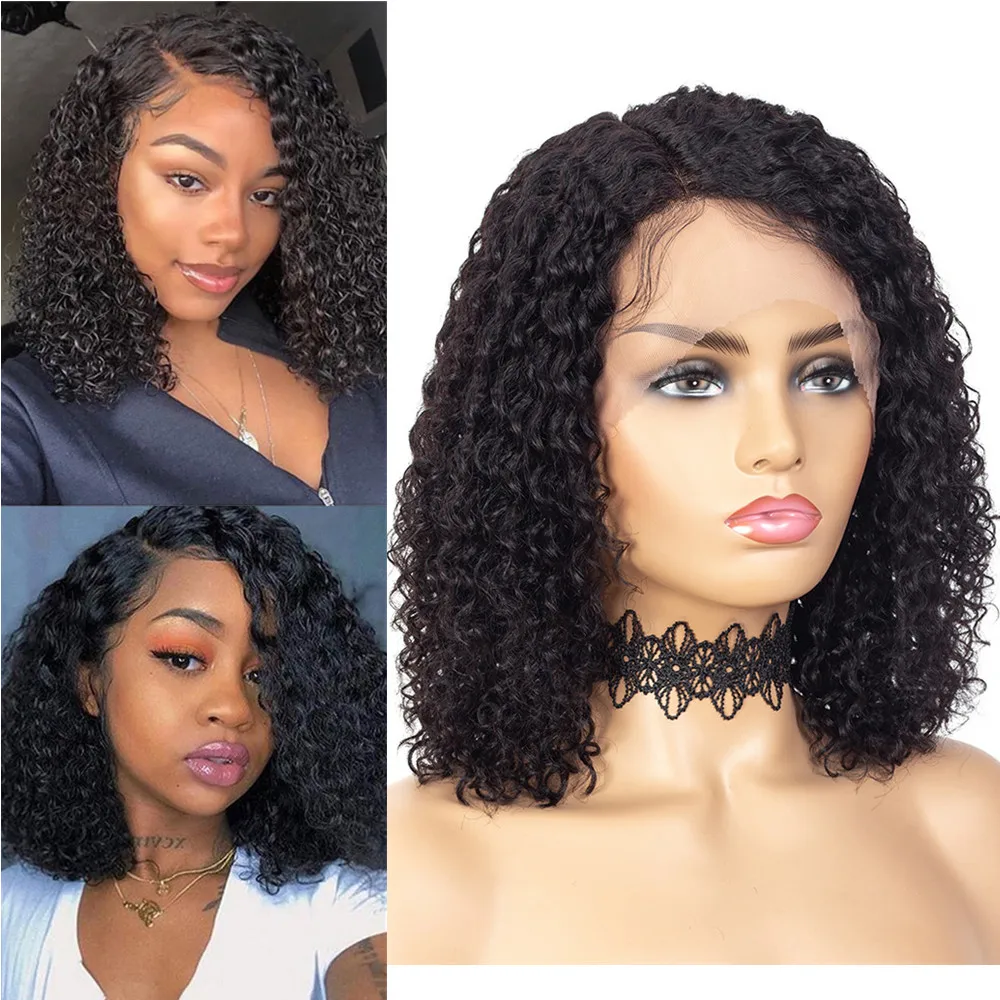 Lace Part 150% Density Brazilian Remy Short Bob Curly Human Hair Wigs For Black Women Side Part Pre Plucked Hairline 14 Inch
Lace Part 150% Density Brazilian Remy Short Bob Curly Human Hair Wigs For Black Women Side Part Pre Plucked Hairline 14 Inch