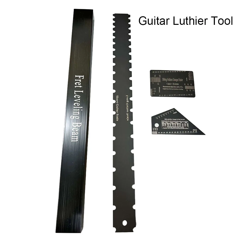Dual Scale Luthier Tools Guitar Neck Straight Edge Fret Leveling Beam Ruler Kit Set Musical Instruments Accessories 4pcs
Dual Scale Luthier Tools Guitar Neck Straight Edge Fret Leveling Beam Ruler Kit Set Musical Instruments Accessories 4pcs