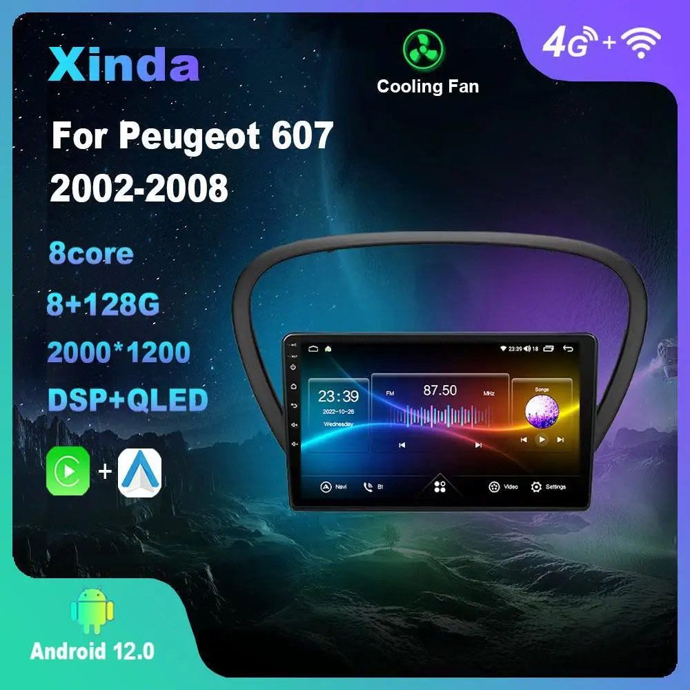 Android 12.0 For Peugeot 607 2002-2008 Multimedia Player Auto Radio GPS Carplay 4G WiFi DSP Bluetoot
Android 12.0 For Peugeot 607 2002-2008 Multimedia Player Auto Radio GPS Carplay 4G WiFi DSP Bluetoot