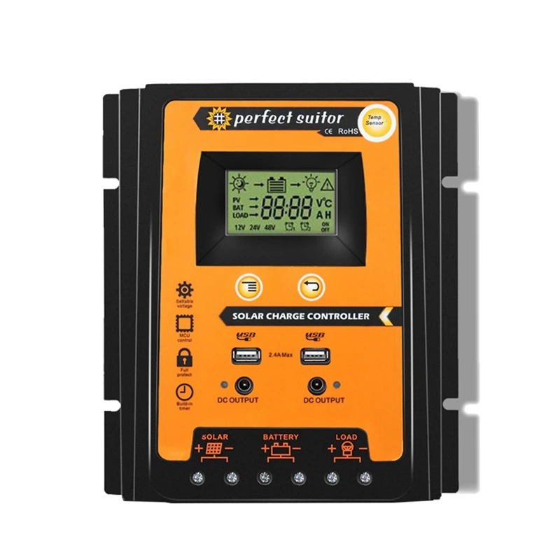 30A MPPT PWM Solar Charge Controller 12V 24V Solar Panel Battery Regulator Dual USB Port LCD Display
30A MPPT PWM Solar Charge Controller 12V 24V Solar Panel Battery Regulator Dual USB Port LCD Display