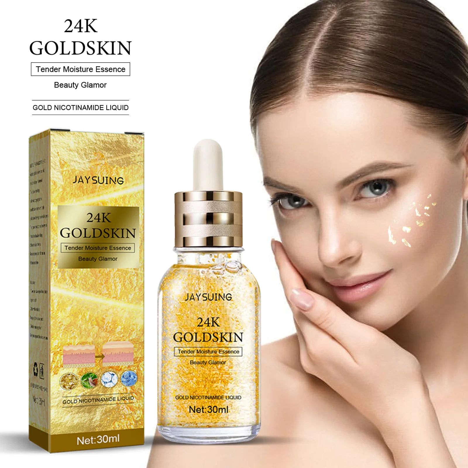 Collagen Removal Wrinkle Serum 24K Gold Anti Aging Lifting Firming Fade Fine Lines Face Essence Moisturizing Skin Care Products
Collagen Removal Wrinkle Serum 24K Gold Anti Aging Lifting Firming Fade Fine Lines Face Essence Moisturizing Skin Care Products