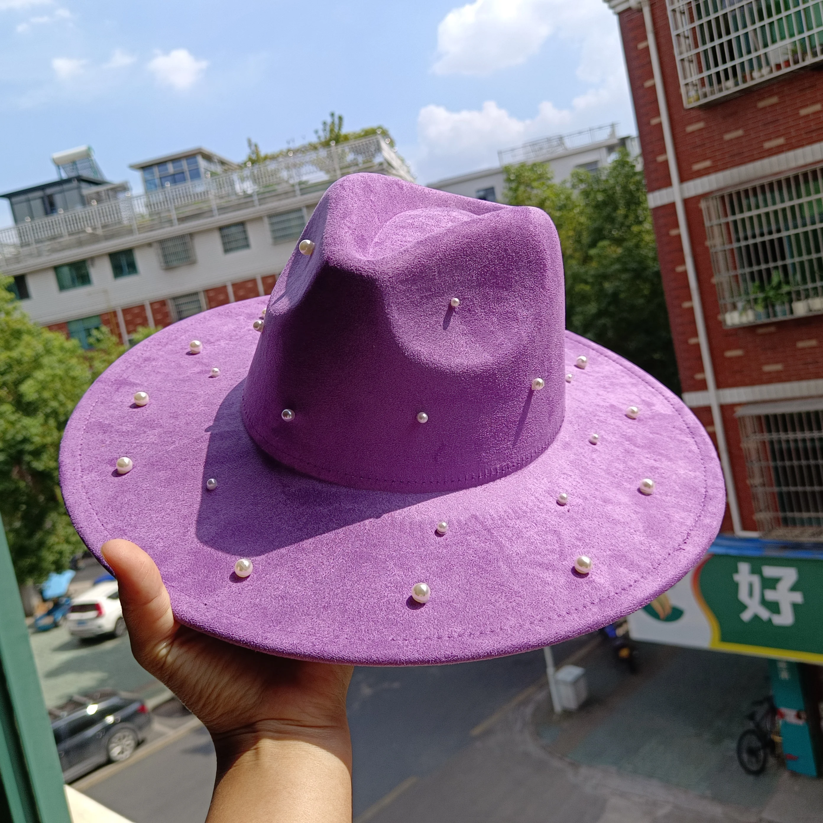 Замшевые шляпы 9,5 см персиковые сердца жемчужные аксессуары Элегантная модная шляпа унисекс замшевые шляпы мужские 
Замшевые шляпы 9,5 см персиковые сердца жемчужные аксессуары Элегантная модная шляпа унисекс замшевые шляпы мужские