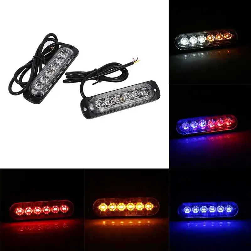 2pcs 6 LED Side Emergency Warning Strobe Light 12V Flashing Marker Signal Lamp Indicator Universal for Car Truck
2pcs 6 LED Side Emergency Warning Strobe Light 12V Flashing Marker Signal Lamp Indicator Universal for Car Truck