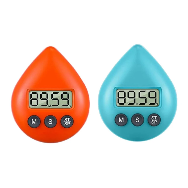 

Non Ticking Shower Timer Waterproof Shower Timer Magnetic Back Battery Operated Digital Timer Small Size Cute Timer