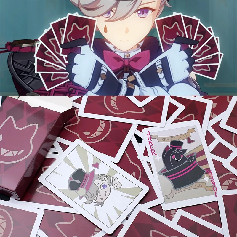 Игра «Genshin Impact», Фонтейн Лини, реквизит для косплея, игральные карты унисекс, креативный магический покер, коллекция 55 шт./набор
Игра «Genshin Impact», Фонтейн Лини, реквизит для косплея, игральные карты унисекс, креативный магический покер, коллекция 55 шт./набор