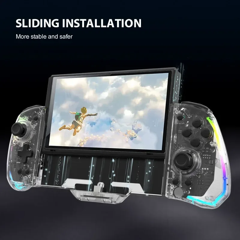 

Джойстики для Nintendo Switch Joy Con, Модный черный цвет, ручной режим для переключения между моделями игр
