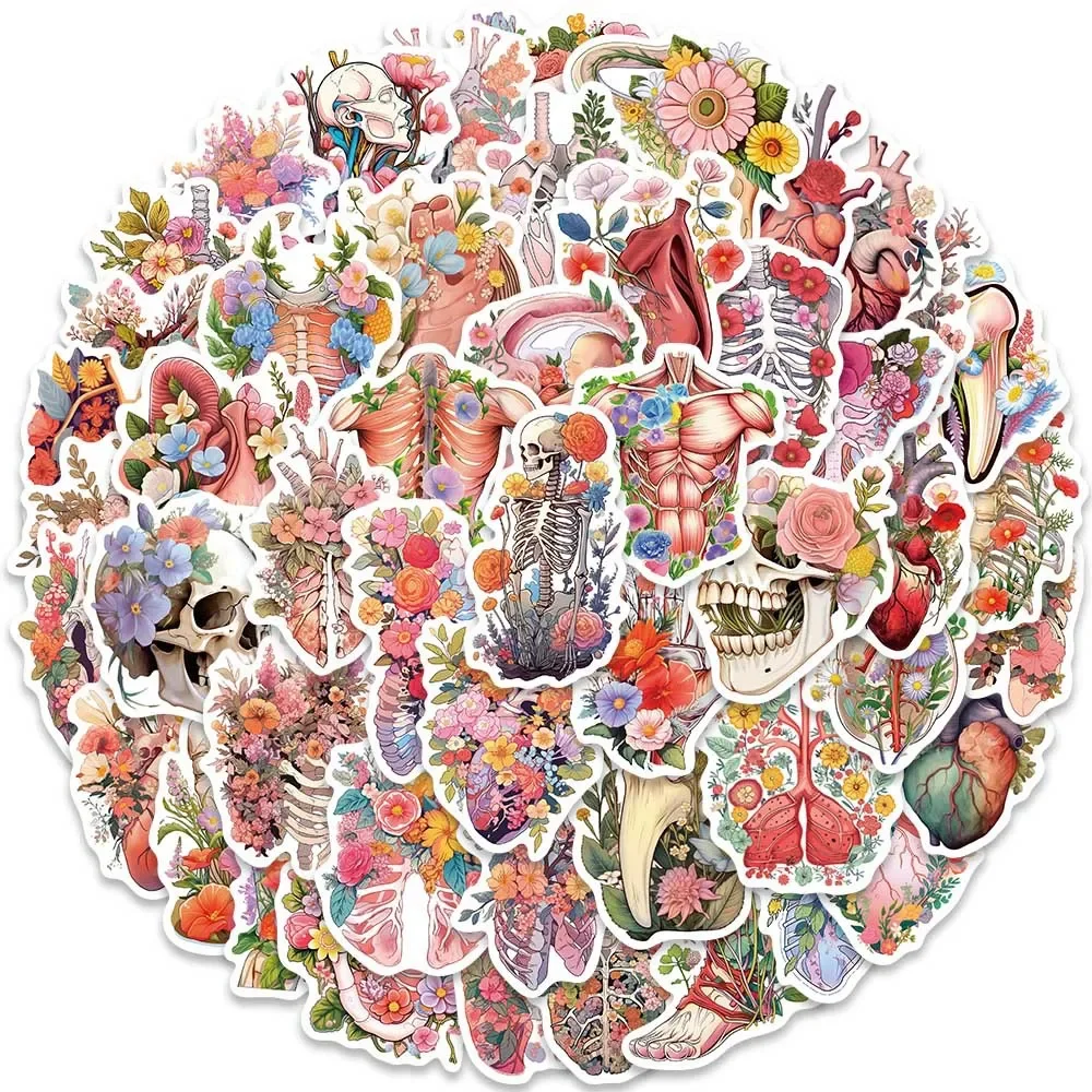 10/50pcs Human Anatomy with Flowers Stickers Body Part Stickers Luggage Bottle Skateboard Laptop Guitar Car Sticker Decals Toy 
10/50pcs Human Anatomy with Flowers Stickers Body Part Stickers Luggage Bottle Skateboard Laptop Guitar Car Sticker Decals Toy