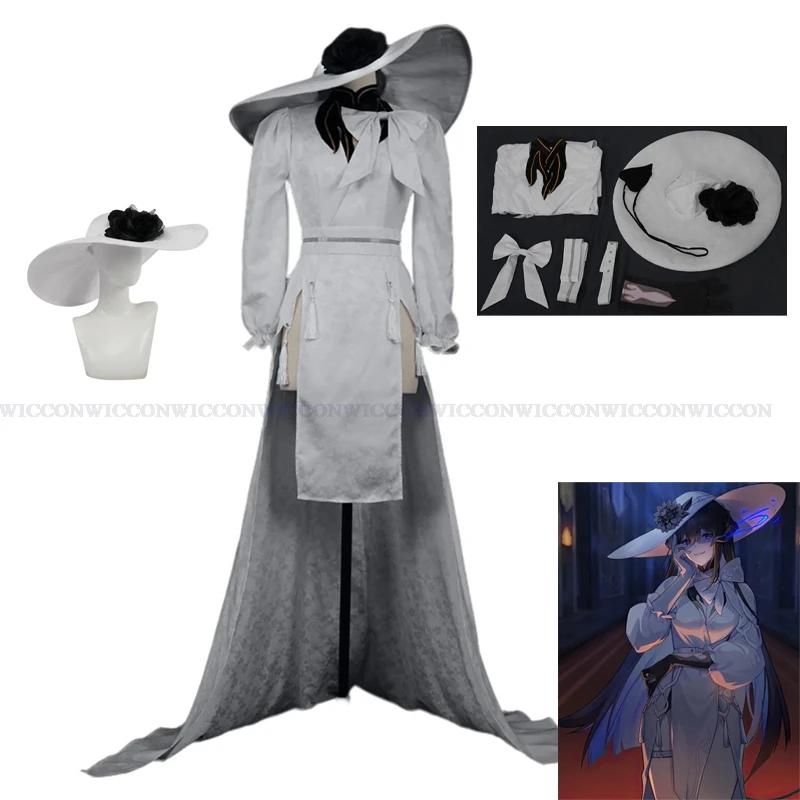 Game Honkai: Star Rail Constance The Dahlia Cosplay Costume Hat Member White Dress Ever-flame Mansion Woman Sexy Carnival Suit
Game Honkai: Star Rail Constance The Dahlia Cosplay Costume Hat Member White Dress Ever-flame Mansion Woman Sexy Carnival Suit