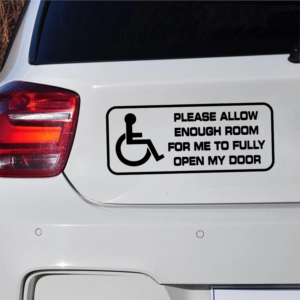 210mm Leave Enough Room Disabled Car Sticker Wheelchair Disability Auto Window Decal
210mm Leave Enough Room Disabled Car Sticker Wheelchair Disability Auto Window Decal