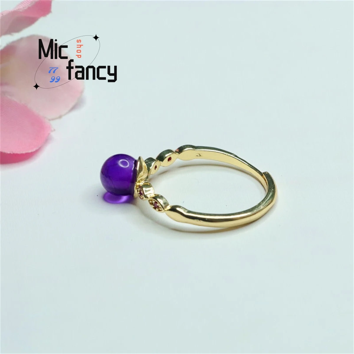 Natural Amethyst Ball Ring Inlaid With Zircon Finger Holder Popular Women Can Adjust Simple Personality Versatile Vintage Style
Natural Amethyst Ball Ring Inlaid With Zircon Finger Holder Popular Women Can Adjust Simple Personality Versatile Vintage Style