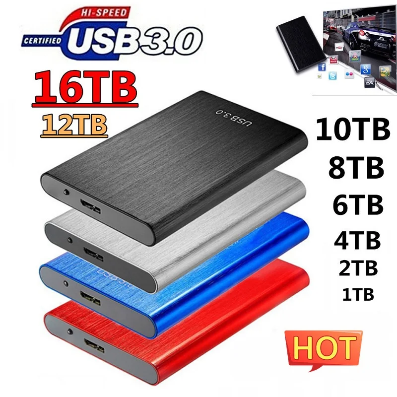 

New Original High-speed 4TB SSD Portable External Solid State Hard Drive USB3.0 Interface 2TB Mobile Hard Drive For Laptop/mac