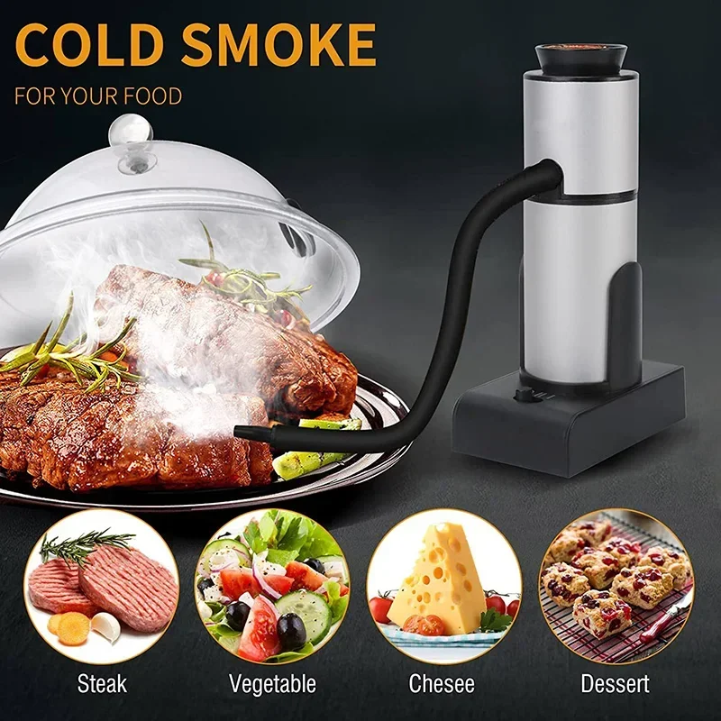 

Portable Smoked Machine Handheld Cold Smoker Food Cuisine Cocktail Meat Drinks Cheese BBQ Smoking Machine Kitchen Tool