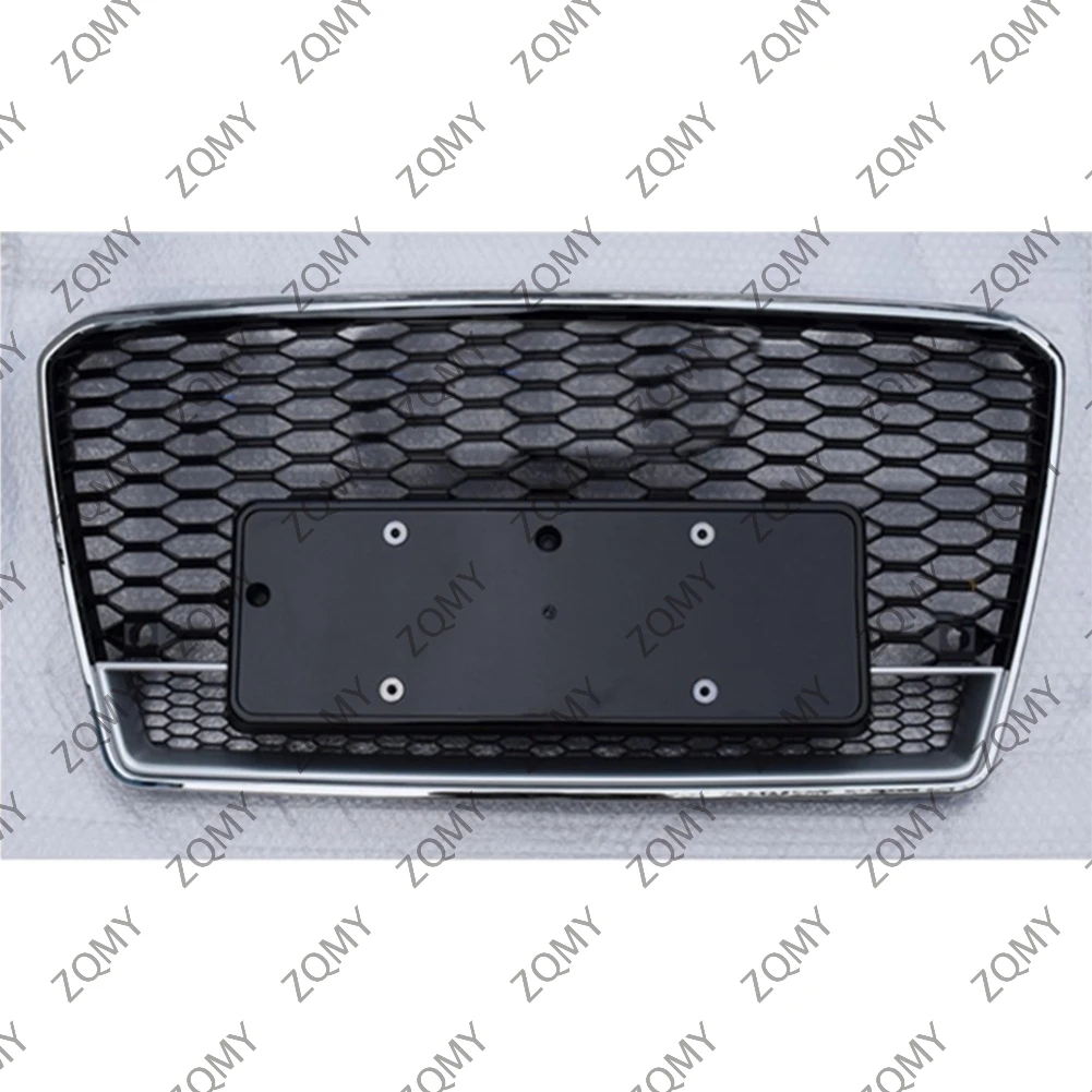 

With/Logo For Audi A7/A7L/S7 2009-2013 2014 2015 Car Front Bumper Grille Centre Panel Styling Upper Grill (Modify RS7 style)