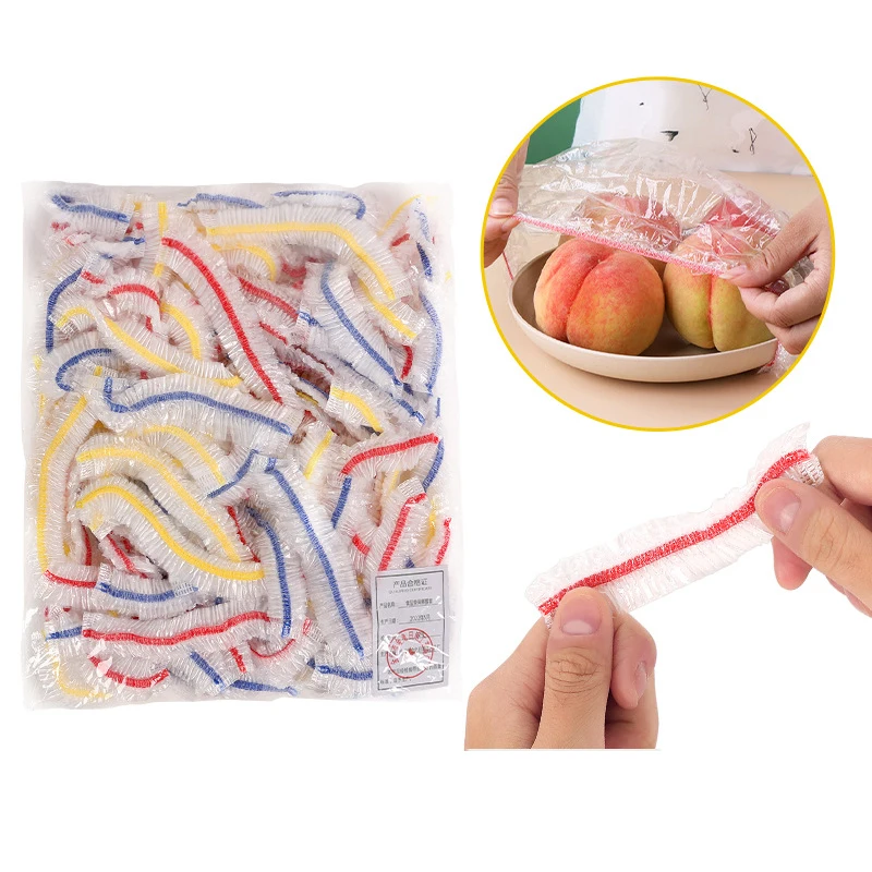 Disposable Food Cover Plastic Wrap Elastic Lids For Fruit Bowls Cups Caps Storage Kitchen Fresh Keeping Saver Bag Dust Proof
Disposable Food Cover Plastic Wrap Elastic Lids For Fruit Bowls Cups Caps Storage Kitchen Fresh Keeping Saver Bag Dust Proof