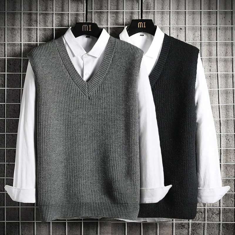 Men Business Casual Sweater Vest Spring Autumn Winter Loose Sleeveless Underwaist Knit Tank Top Waistcoat Grey Black Soft Cozy
Men Business Casual Sweater Vest Spring Autumn Winter Loose Sleeveless Underwaist Knit Tank Top Waistcoat Grey Black Soft Cozy