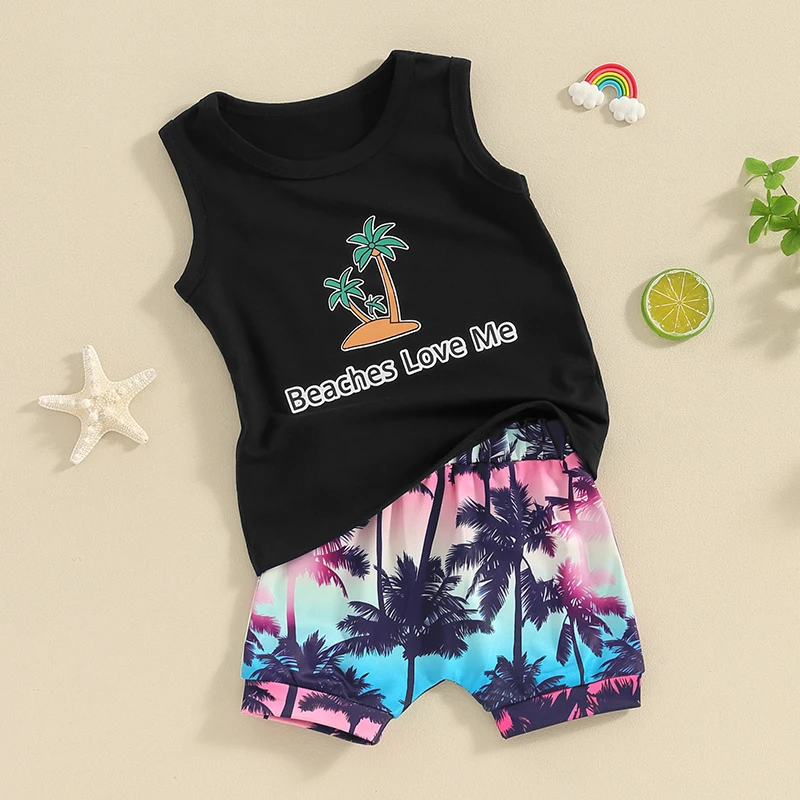 Baby Boy Summer 2 Piece Outfits Sleeveless Letter Print Tank Tops Elastic Waist Shorts Infant Toddler Set
Baby Boy Summer 2 Piece Outfits Sleeveless Letter Print Tank Tops Elastic Waist Shorts Infant Toddler Set