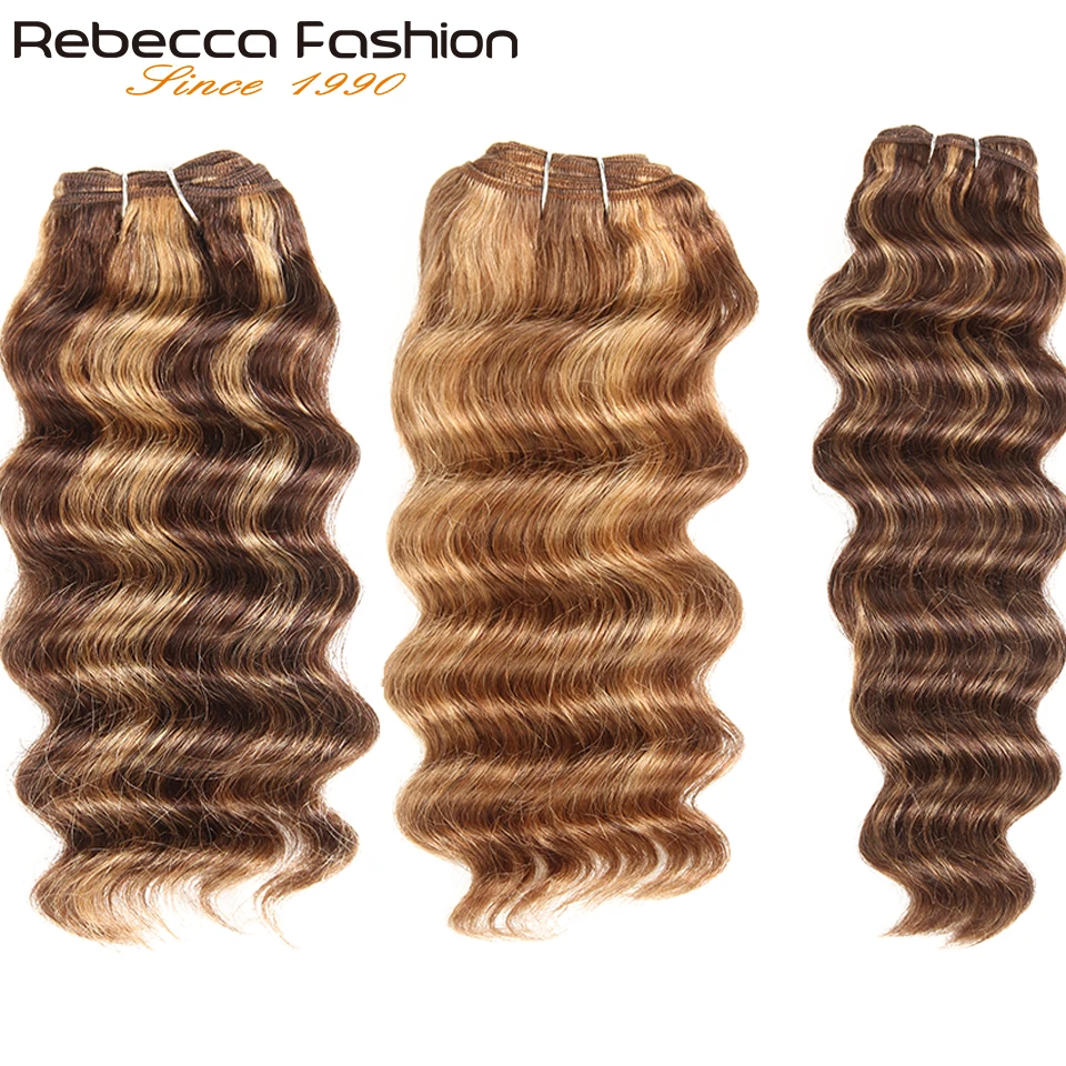 

Highlight Deep Hair 1 Piece Only Brazilian Deep Wave Human Hair Weave Bundles Deal #27 99J Burgundy Remy Hair Extension