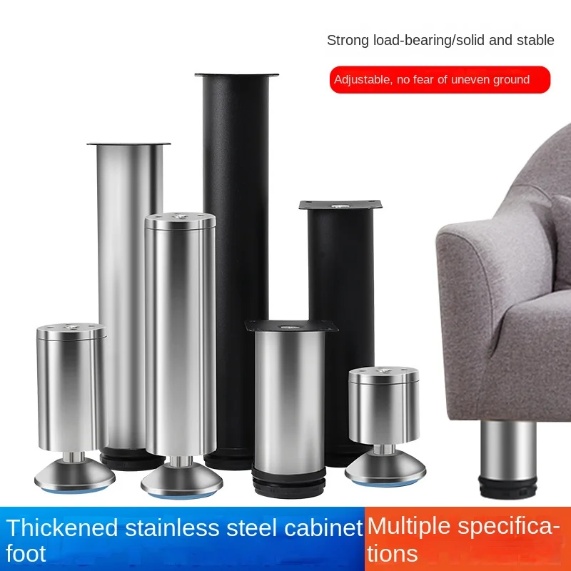 

new Stainless steel adjustable furniture legs adjustable support legs kitchen cabinets sofas TV cabinets foot accessories