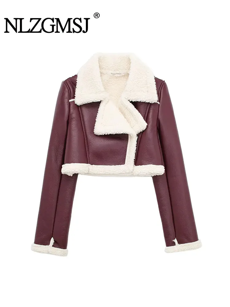 Nlzgmsj TRAF 2024 Autumn Winter Women Leather Jacket Coat Vintage Zippers Faux Leathers Casual Simple Short Soft Warm Coats
Nlzgmsj TRAF 2024 Autumn Winter Women Leather Jacket Coat Vintage Zippers Faux Leathers Casual Simple Short Soft Warm Coats
