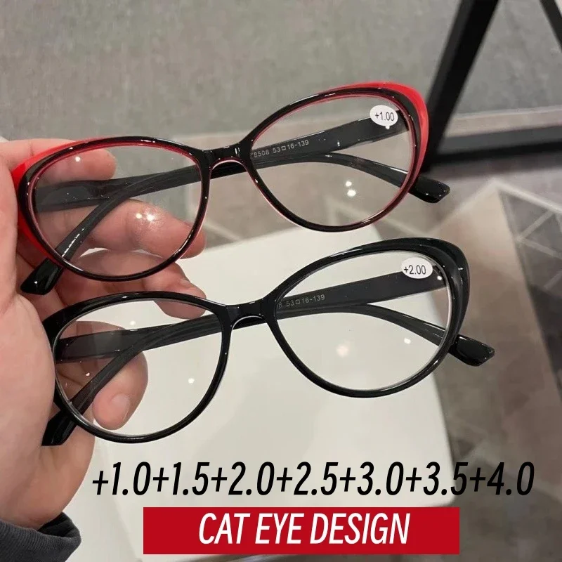 

New Fashion Cat Eye for Women Unisex Retro Presbyopic Blue Light Blocking Lens Reading Glasses +1.0 +1.5 +2.0 +2.5 +3.5 +4.0