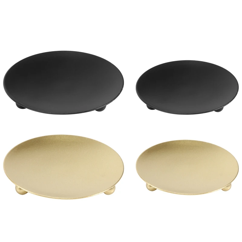 New 4 Pack Iron Plate Candle Holder, Pillar Candlestick Holders,For LED & Wax Candles,Incense Cones,Spa,Weddings(Gold+Black)
New 4 Pack Iron Plate Candle Holder, Pillar Candlestick Holders,For LED & Wax Candles,Incense Cones,Spa,Weddings(Gold+Black)