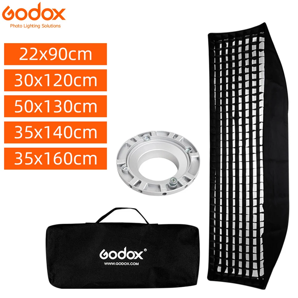 Godox 22x90 см 30x120 см 50x130 см 35x140 см 35x160 см прямоугольная полоса структура сот для крепления Bowens студийный софтбокс для вспышки
Godox 22x90 см 30x120 см 50x130 см 35x140 см 35x160 см прямоугольная полоса структура сот для крепления Bowens студийный софтбокс для вспышки