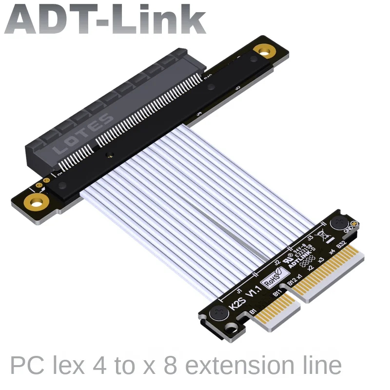 PCI-E x4 Extension Cable Adapter x8 8x 4x PCIe3.0 4.0 High Speed Steering Extension 1U
PCI-E x4 Extension Cable Adapter x8 8x 4x PCIe3.0 4.0 High Speed Steering Extension 1U