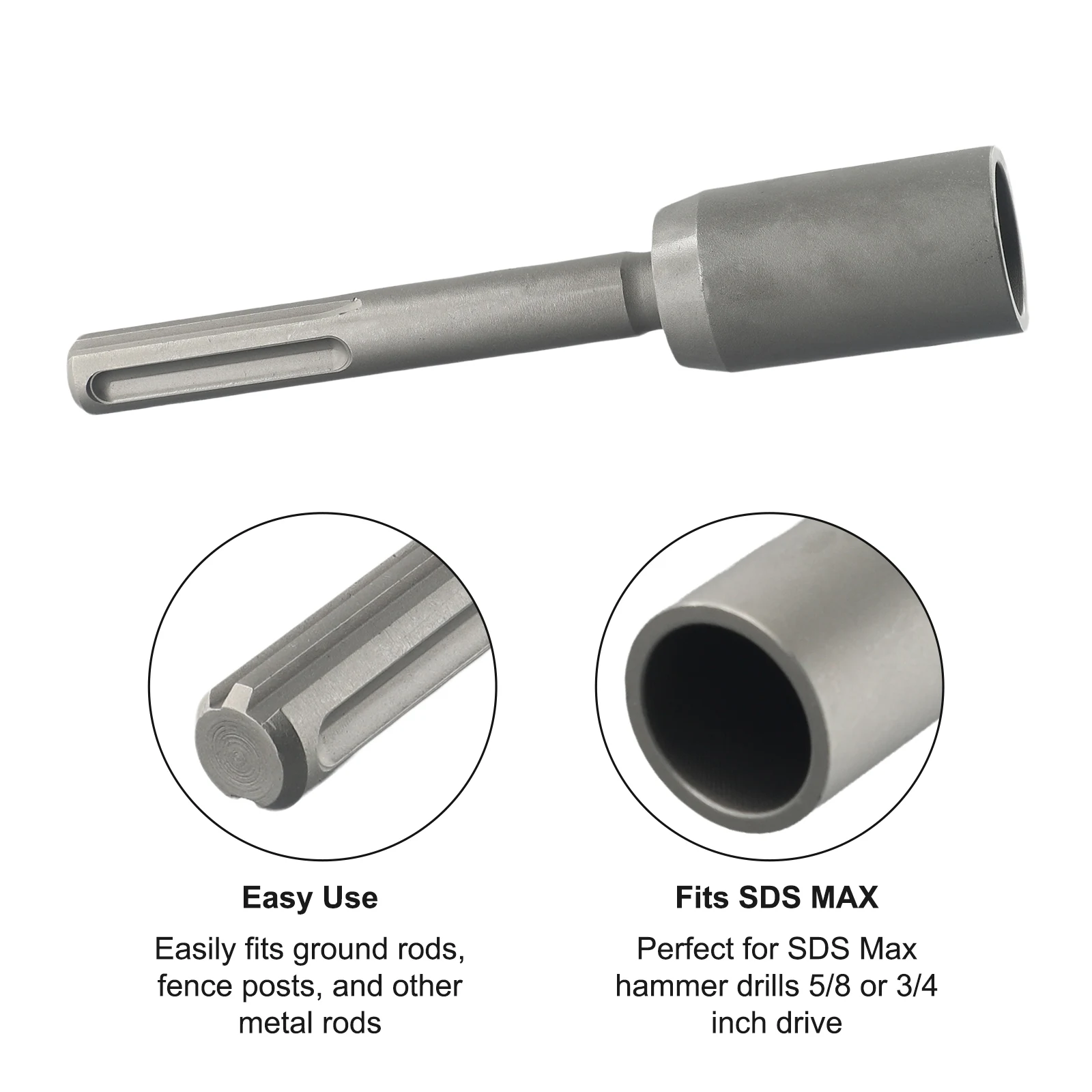 High Quality Ground Rod Driver Replacement SDS MAX Silver 1pcs Power Tools 200mm Alloy Steel Drill Bits Durable
High Quality Ground Rod Driver Replacement SDS MAX Silver 1pcs Power Tools 200mm Alloy Steel Drill Bits Durable