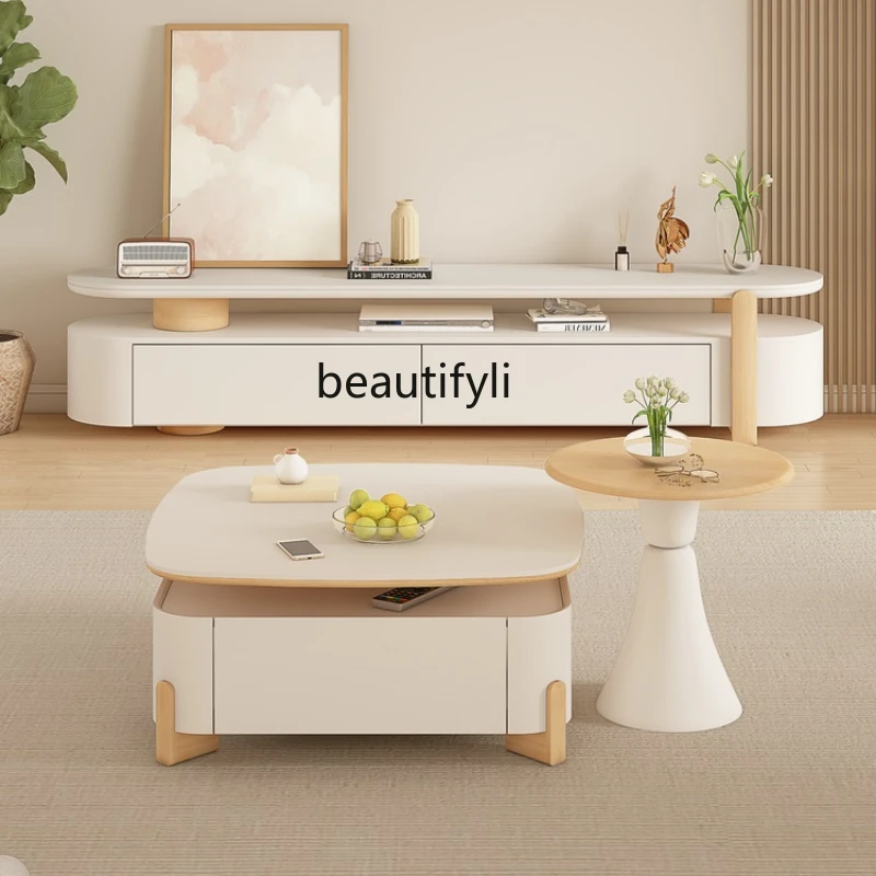 Stone Plate TV Cabinet Modern Minimalist Floor Light Luxury Living Room Home Coffee Table TV Stand
Stone Plate TV Cabinet Modern Minimalist Floor Light Luxury Living Room Home Coffee Table TV Stand