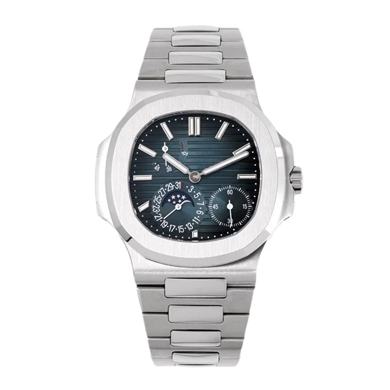 Luxury New Men's Watch 5712 Automatic Mechanical Business Stainless Steel Black Blue MoonPhase Rose Gold Leather Watches
Luxury New Men's Watch 5712 Automatic Mechanical Business Stainless Steel Black Blue MoonPhase Rose Gold Leather Watches