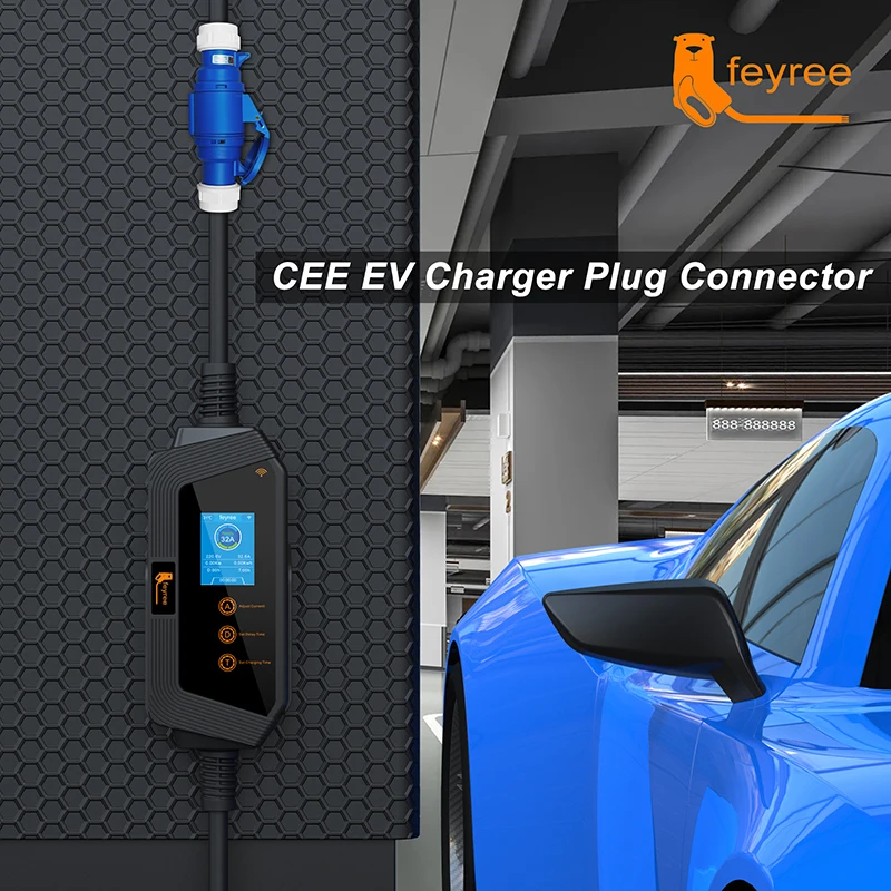 feyree EVSE Wallbox Type2 Cable EV Car Chager 7KW 11KW 22KW Electric Vehicle Charging Station with APP WIFI Control IEC62196-2
feyree EVSE Wallbox Type2 Cable EV Car Chager 7KW 11KW 22KW Electric Vehicle Charging Station with APP WIFI Control IEC62196-2