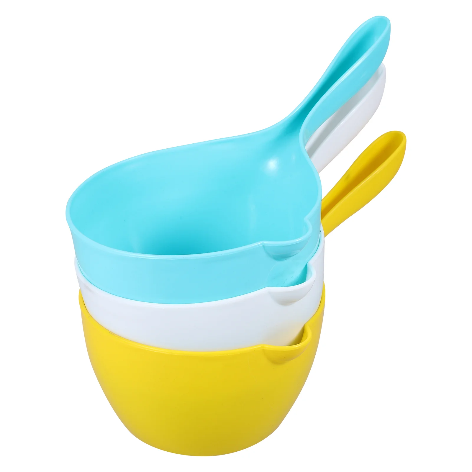 3pcs Versatile Ladle Kitchen Water Scoop Handle Water Scoop Bathing Ladle Container
3pcs Versatile Ladle Kitchen Water Scoop Handle Water Scoop Bathing Ladle Container