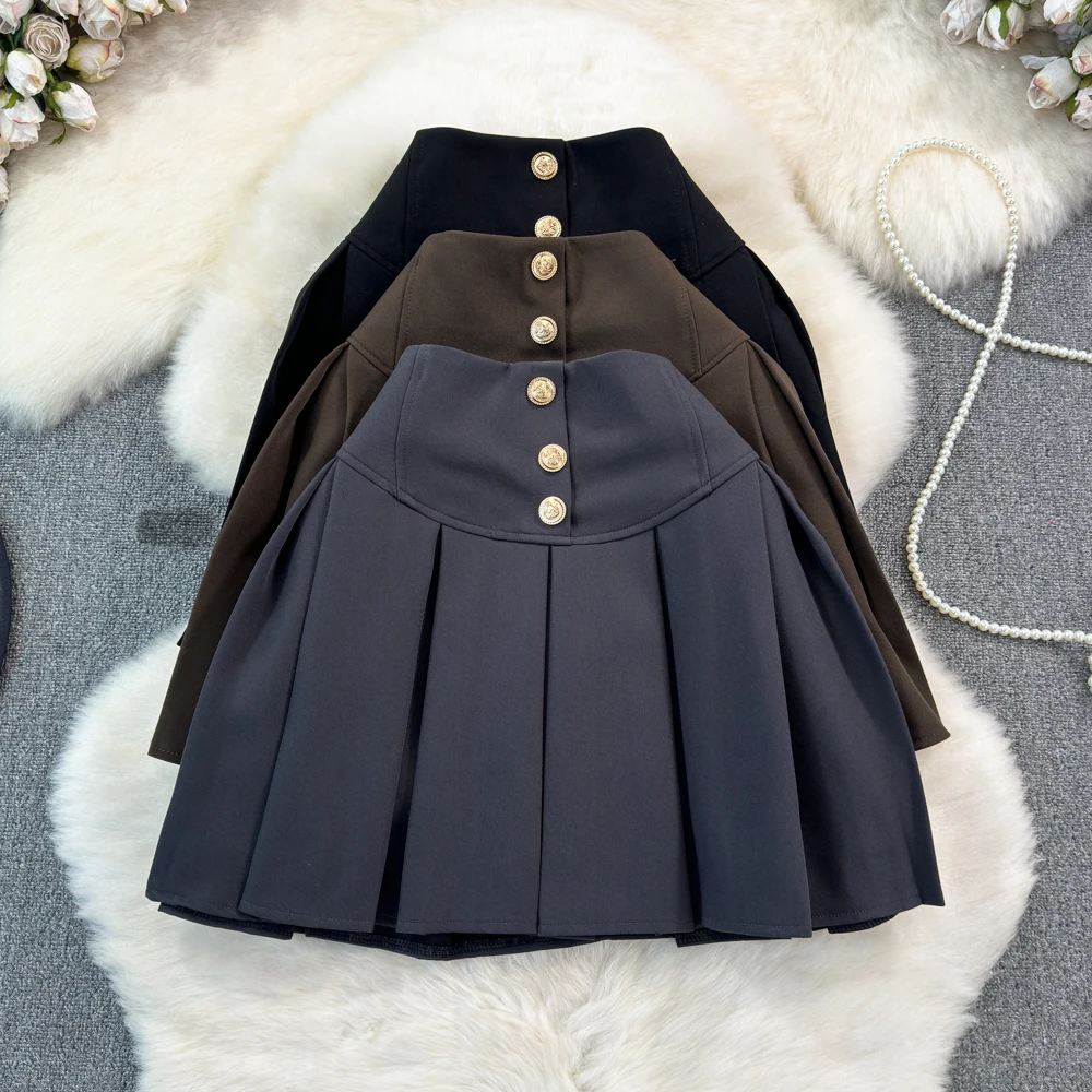 Harajuku Mini Skirt for Women A-line Solid Folds Anti-emptied Streetwear Womens Korean Style Pleated Skirts Summer Dropshipping
Harajuku Mini Skirt for Women A-line Solid Folds Anti-emptied Streetwear Womens Korean Style Pleated Skirts Summer Dropshipping