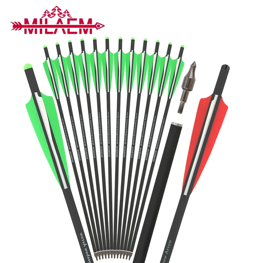 6/12pcs Mix Carbon Arrows 16/17/18/20/22inch ID7.6mm with 4inch Shield Shape Rubber Feather Archery Hunting Shooting Accessories
6/12pcs Mix Carbon Arrows 16/17/18/20/22inch ID7.6mm with 4inch Shield Shape Rubber Feather Archery Hunting Shooting Accessories