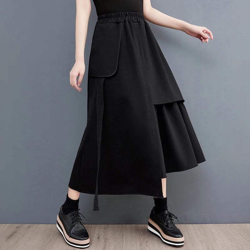 #3025 Irregular Skirt Women Black Streetwear Hip Hop Skirt Female Loose Split Joint High Waisted Midi Skirts Women Spring Autumn
#3025 Irregular Skirt Women Black Streetwear Hip Hop Skirt Female Loose Split Joint High Waisted Midi Skirts Women Spring Autumn